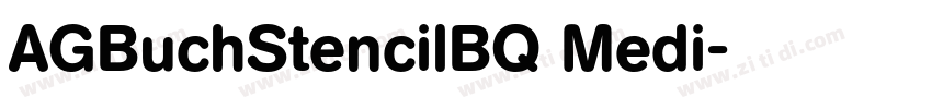 AGBuchStencilBQ Medi字体转换